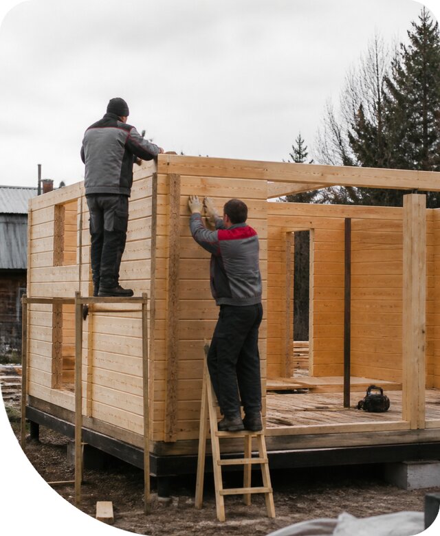Строительство построек из бруса под ключ в Славгороде недорого
